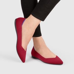 Rothy’s The Point in Chili Red Flats
